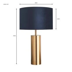 Dunelm Nesa Brushed Gold And Navy Touch Table Lamp 11 Dunelm Nesa Brushed Gold And Navy Touch Table Lamp -Dunelm Shop 30770048 alt07