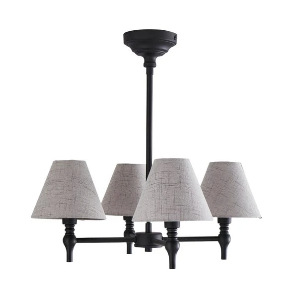 Dorma Bedford 4 Light Black Ceiling Fitting 7 Dorma Bedford 4 Light Black Ceiling Fitting - Image 5