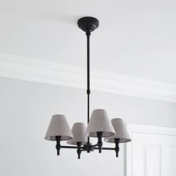 Dorma Bedford 4 Light Black Ceiling Fitting 13 Dorma Bedford 4 Light Black Ceiling Fitting -Dunelm Shop 30770066 alt06
