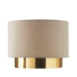 Dunelm Nesa Two Tier Brushed Gold Velvet Shade 10 Dunelm Nesa Two Tier Brushed Gold Velvet Shade -Dunelm Shop 30770069 alt05