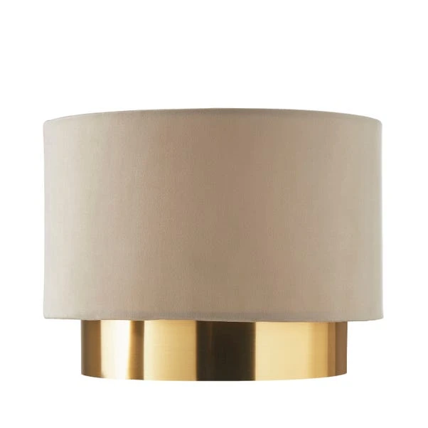 Dunelm Nesa Two Tier Brushed Gold Velvet Shade 6 Dunelm Nesa Two Tier Brushed Gold Velvet Shade - Image 4