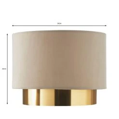 Dunelm Nesa Two Tier Brushed Gold Velvet Shade 11 Dunelm Nesa Two Tier Brushed Gold Velvet Shade -Dunelm Shop 30770069 alt07