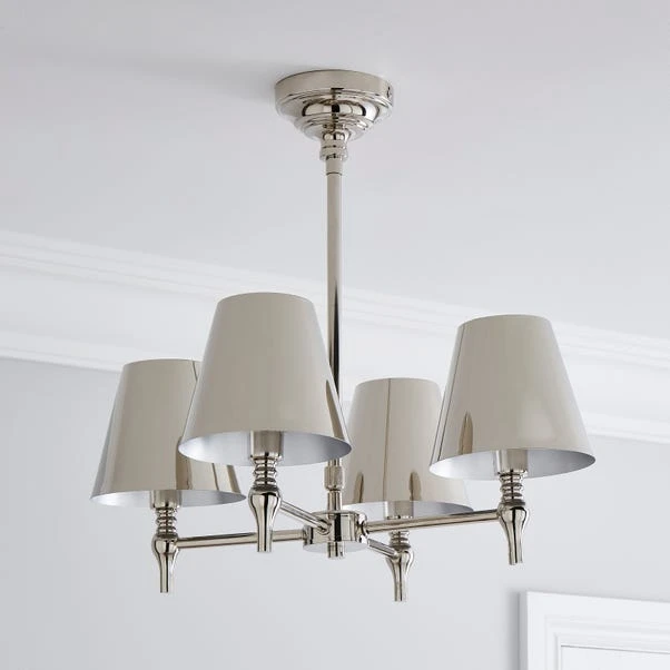 Dorma Bedford 4 Light Polished Nickel Ceiling Fitting 4 Dorma Bedford 4 Light Polished Nickel Ceiling Fitting - Image 2