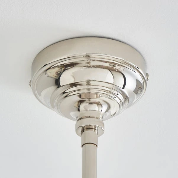 Dorma Bedford 4 Light Polished Nickel Ceiling Fitting 6 Dorma Bedford 4 Light Polished Nickel Ceiling Fitting - Image 4