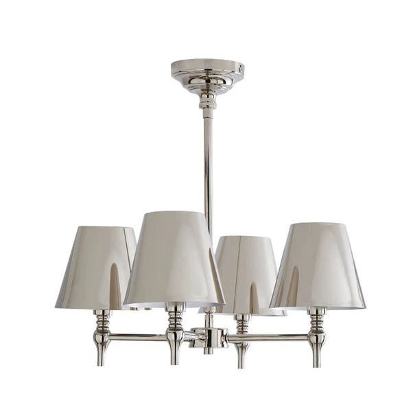 Dorma Bedford 4 Light Polished Nickel Ceiling Fitting 7 Dorma Bedford 4 Light Polished Nickel Ceiling Fitting - Image 5