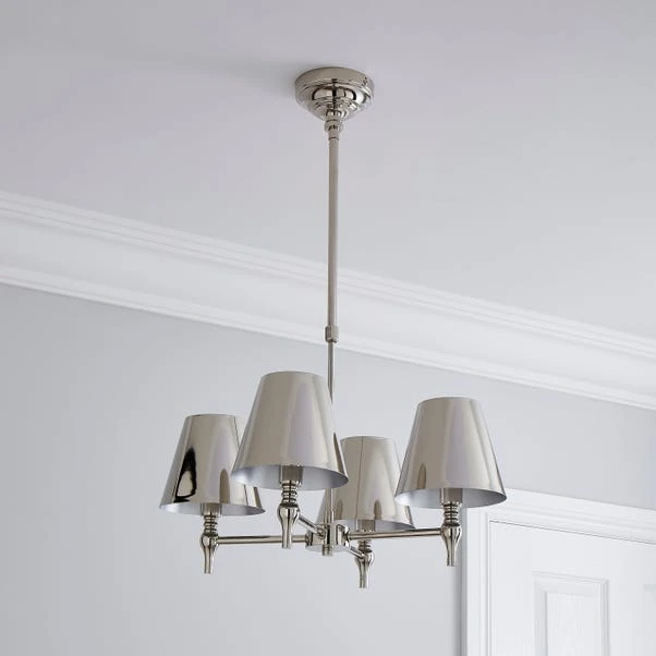 Dorma Bedford 4 Light Polished Nickel Ceiling Fitting 8 Dorma Bedford 4 Light Polished Nickel Ceiling Fitting - Image 6