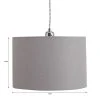 Dunelm Luna Dove Grey Drum Shade 28cm 1 Dunelm Luna Dove Grey Drum Shade 28cm -Dunelm Shop 30771039