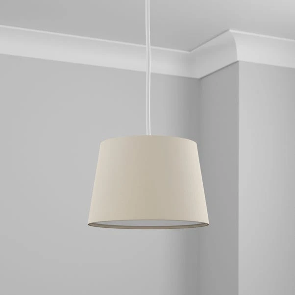 Dunelm Luna Natural Tapered Shade 27cm 4 Dunelm Luna Natural Tapered Shade 27cm - Image 2