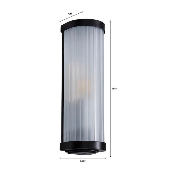 Dunelm Ripon Bathroom Wall Light Matt Black 7 Dunelm Ripon Bathroom Wall Light Matt Black - Image 5