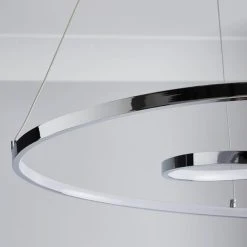 Dunelm Menton Integrated LED Swirl Chrome Semi-Flush Ceiling Fitting 9 Dunelm Menton Integrated LED Swirl Chrome Semi-Flush Ceiling Fitting -Dunelm Shop 30781656 alt02