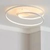 Dunelm Menton Integrated LED Swirl White Semi-Flush Ceiling Fitting -Dunelm Shop 30781658