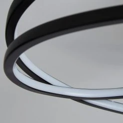 Dunelm Menton Integrated LED Swirl Black Semi-Flush Ceiling Fitting 9 Dunelm Menton Integrated LED Swirl Black Semi-Flush Ceiling Fitting -Dunelm Shop 30781659 alt02