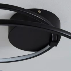 Dunelm Menton Integrated LED Swirl Black Semi-Flush Ceiling Fitting 10 Dunelm Menton Integrated LED Swirl Black Semi-Flush Ceiling Fitting -Dunelm Shop 30781659 alt03