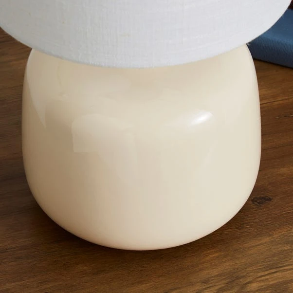 Dunelm Oslo Cream Ceramic Table Lamp 5 Dunelm Oslo Cream Ceramic Table Lamp - Image 3