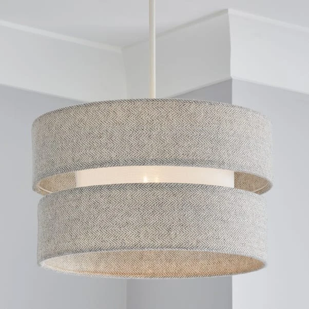 Dunelm Frea Lennox Herringbone Shade 30cm 3 Dunelm Frea Lennox Herringbone Shade 30cm