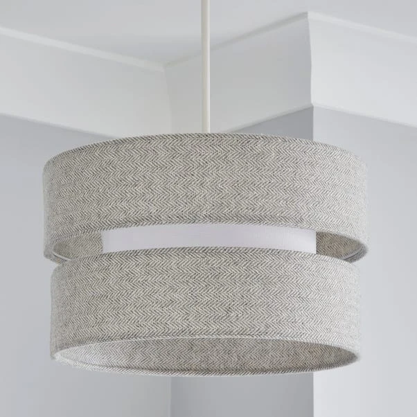 Dunelm Frea Lennox Herringbone Shade 30cm 4 Dunelm Frea Lennox Herringbone Shade 30cm - Image 2