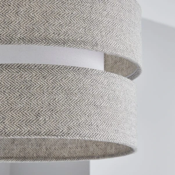 Dunelm Frea Lennox Herringbone Shade 30cm 5 Dunelm Frea Lennox Herringbone Shade 30cm - Image 3
