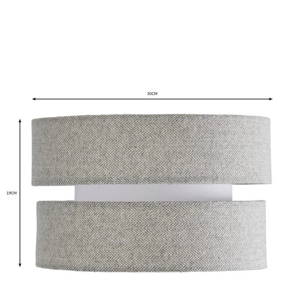 Dunelm Frea Lennox Herringbone Shade 30cm 7 Dunelm Frea Lennox Herringbone Shade 30cm - Image 5