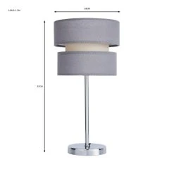 Dunelm Frea Grey Table Lamp -Dunelm Shop 30786016 alt05