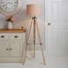Dunelm Trio Tripod Light Wood Floor Lamp 2 Dunelm Trio Tripod Light Wood Floor Lamp -Dunelm Shop 30787668