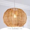 The Edited Life Wicker Woven Easy Fit Pendant Natural 1 The Edited Life Wicker Woven Easy Fit Pendant Natural -Dunelm Shop 30788354