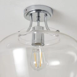 Hotel Lilier Bathroom 1 Light Flush Ceiling Fitting 11 Hotel Lilier Bathroom 1 Light Flush Ceiling Fitting -Dunelm Shop 30789797 alt03