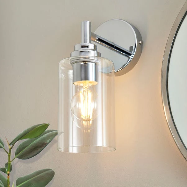 Dunelm Fryer Chrome Bathroom Wall Light 3 Dunelm Fryer Chrome Bathroom Wall Light