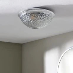 Dunelm Tropic Faceted Dome Flush Bathroom Ceiling Fitting 9 Dunelm Tropic Faceted Dome Flush Bathroom Ceiling Fitting -Dunelm Shop 30789842 alt01