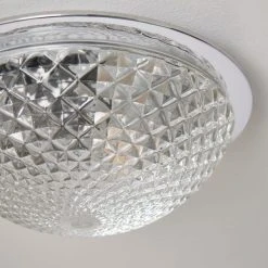 Dunelm Tropic Faceted Dome Flush Bathroom Ceiling Fitting 10 Dunelm Tropic Faceted Dome Flush Bathroom Ceiling Fitting -Dunelm Shop 30789842 alt02