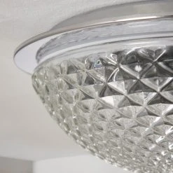 Dunelm Tropic Faceted Dome Flush Bathroom Ceiling Fitting 11 Dunelm Tropic Faceted Dome Flush Bathroom Ceiling Fitting -Dunelm Shop 30789842 alt03