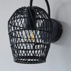 Dunelm Kirra Bathroom Faux Rattan Wall Light 10 Dunelm Kirra Bathroom Faux Rattan Wall Light -Dunelm Shop 30789857 alt02