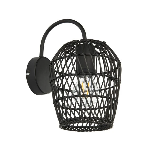Dunelm Kirra Bathroom Faux Rattan Wall Light 8 Dunelm Kirra Bathroom Faux Rattan Wall Light - Image 6