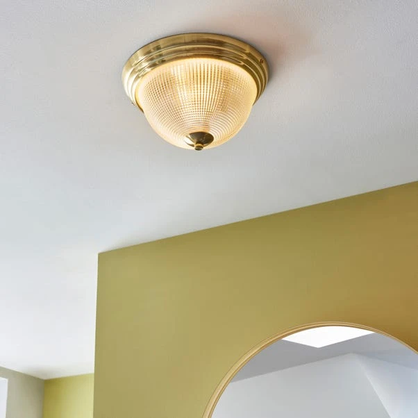 Dunelm Gleeson Prismatic Bathroom 1 Light Flush Ceiling Fitting 3 Dunelm Gleeson Prismatic Bathroom 1 Light Flush Ceiling Fitting