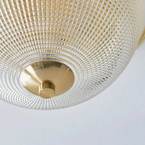 Dunelm Gleeson Prismatic Bathroom 1 Light Flush Ceiling Fitting 5 Dunelm Gleeson Prismatic Bathroom 1 Light Flush Ceiling Fitting - Image 3