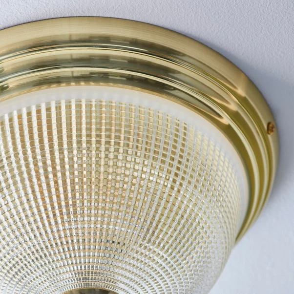Dunelm Gleeson Prismatic Bathroom 1 Light Flush Ceiling Fitting 6 Dunelm Gleeson Prismatic Bathroom 1 Light Flush Ceiling Fitting - Image 4