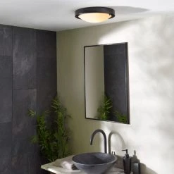 Dunelm Pluto Black Bathroom 1 Light Flush Ceiling Fitting 12 Dunelm Pluto Black Bathroom 1 Light Flush Ceiling Fitting -Dunelm Shop 30789911 alt04