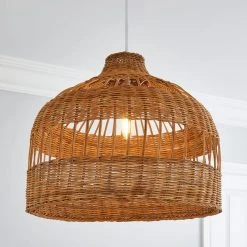 Dunelm Priyanka Rattan Easy Fit Pendant