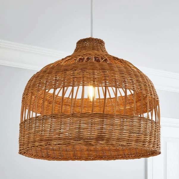 Dunelm Priyanka Rattan Easy Fit Pendant 3 Dunelm Priyanka Rattan Easy Fit Pendant