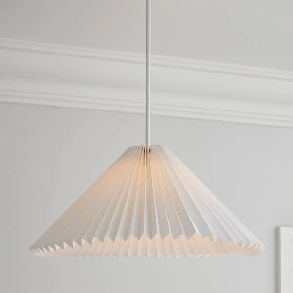 The Edited Life Pahal Origami 45cm Tapered Pendant White 3 The Edited Life Pahal Origami 45cm Tapered Pendant White