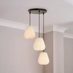 The Edited Life Origami 3 Light Paper Cluster Ceiling Fitting