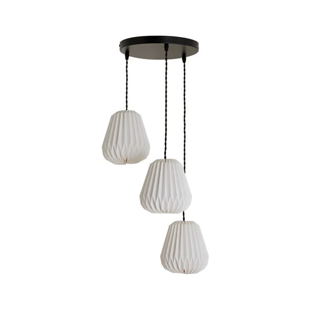 The Edited Life Origami 3 Light Paper Cluster Ceiling Fitting 6 The Edited Life Origami 3 Light Paper Cluster Ceiling Fitting - Image 4