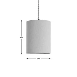Dunelm Luna 15cm Cylinder Shade Natural -Dunelm Shop 30796676 alt03