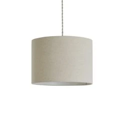 Dunelm Luna 28cm Drum Shade Natural 8 Dunelm Luna 28cm Drum Shade Natural -Dunelm Shop 30796678 alt02