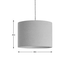 Dunelm Luna 28cm Drum Shade Natural 9 Dunelm Luna 28cm Drum Shade Natural -Dunelm Shop 30796678 alt03