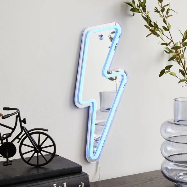 Dunelm Lightning Bolt Neon Sign 4 Dunelm Lightning Bolt Neon Sign - Image 2
