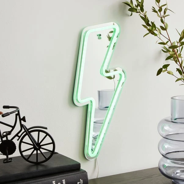 Dunelm Lightning Bolt Neon Sign 5 Dunelm Lightning Bolt Neon Sign - Image 3