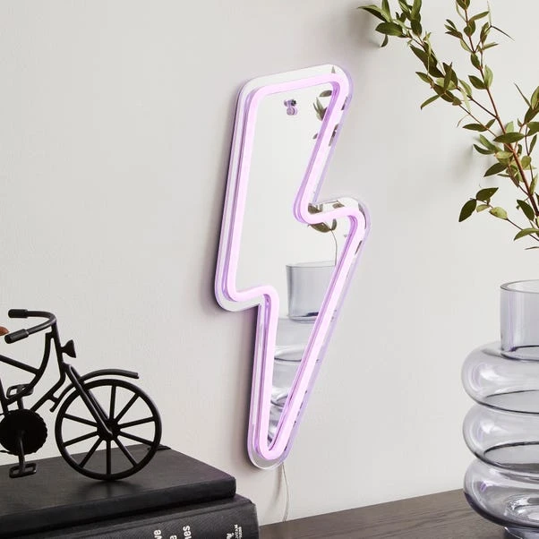 Dunelm Lightning Bolt Neon Sign 7 Dunelm Lightning Bolt Neon Sign - Image 5