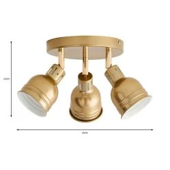 Dunelm Issac 3 Light Semi Flush Ceiling Fitting -Dunelm Shop 30798585 alt05
