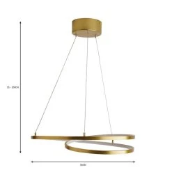 Dunelm Menton Integrated LED Swirl Ceiling Fitting -Dunelm Shop 30798594 alt05