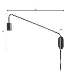 Dunelm Braddy Arc Plug In Wall Light 13 Dunelm Braddy Arc Plug In Wall Light -Dunelm Shop 30798615 alt05